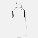 Lacoste שמלת טניס עשויה כותנה אורגנית DZ4D0D2380 לבן 70V נשים - Image 4