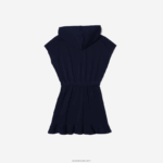Lacoste שמלת סוודר ללא שרוולים של פיקה מתיחה DZ4D0D3096 כחול כהה 166 בנות - Image 5