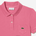 Lacoste שמלת פולו כותנה DZ4D0D3081 ורוד 2r3 בנות - Image 6