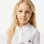 Lacoste שמלת פולו כותנה DZ4D0D3082 לבן 001 בנות - Image 2