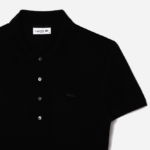 Lacoste שמלת פולו פיקה מכותנה מתיחה DZ4D0D2370 שחור 031 נשים - Image 5