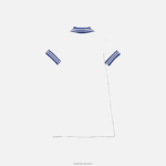 Lacoste שמלת פולו פיקה רקמה DZ4D0D3295 לבן כחול nnv בנות - Image 2