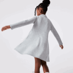 Lacoste שמלת פולו פיקה DZ4D0D3282 chine אפור cca בנות - Image 3