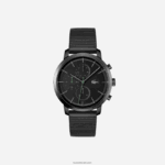 Lacoste שעון חוזר עם רצועת עור שחורה DZ4D0D2318 שחור 000 גברים - Image 3