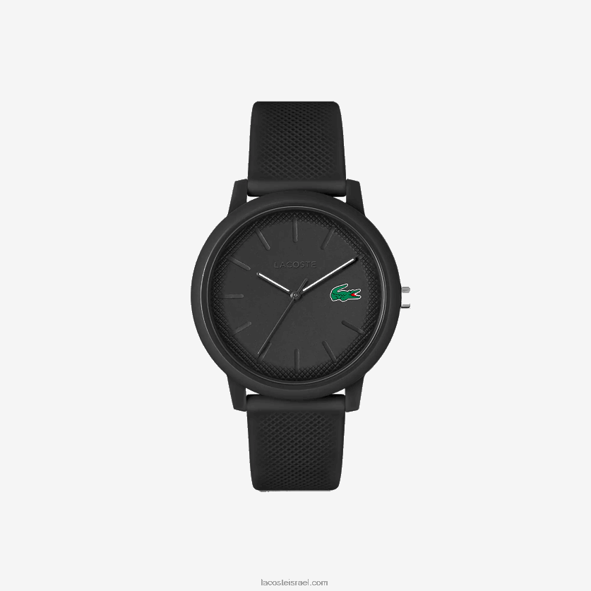 Lacoste שעון רצועת סיליקון שחור 12.12 DZ4D0D2191 שחור 000 גברים - Image 2