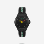 Lacoste שעון רצועת סיליקון שחור neocroc DZ4D0D2350 שחור 000 גברים