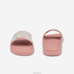 Lacoste שקופיות בהדפסה סינתטית של קרוקו 2.0 DZ4D0D2696 ורוד בהיר ולבן 208 נשים - Image 5