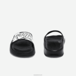 Lacoste שקופיות בהדפסה סינתטית של קרוקו 2.0 DZ4D0D2698 שחור ולבן 312 נשים - Image 5