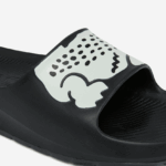 Lacoste שקופיות בהדפסה סינתטית של קרוקו 2.0 DZ4D0D2698 שחור ולבן 312 נשים - Image 6