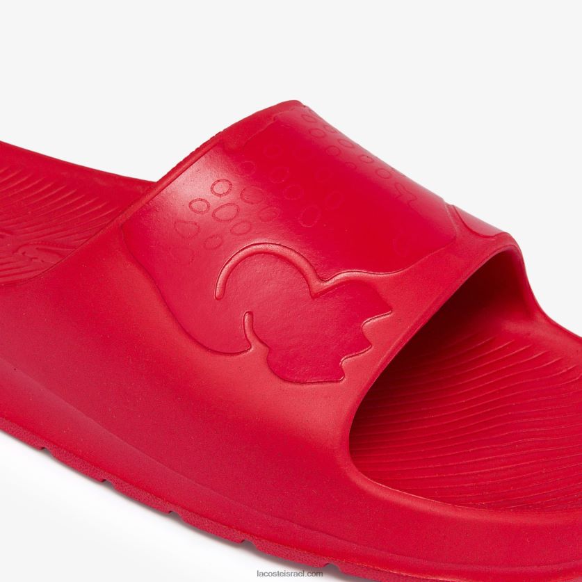 Lacoste שקופיות לוגו סינטטי croco 2.0 DZ4D0D1811 אדום rr1 גברים - Image 5