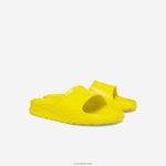 Lacoste שקופיות לוגו סינטטי croco 2.0 DZ4D0D2712 צהוב בהיר ly2 נשים - Image 2