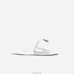 Lacoste שקופיות סינתטיות croco 1.0 DZ4D0D1728 לבן/ירוק 082 גברים