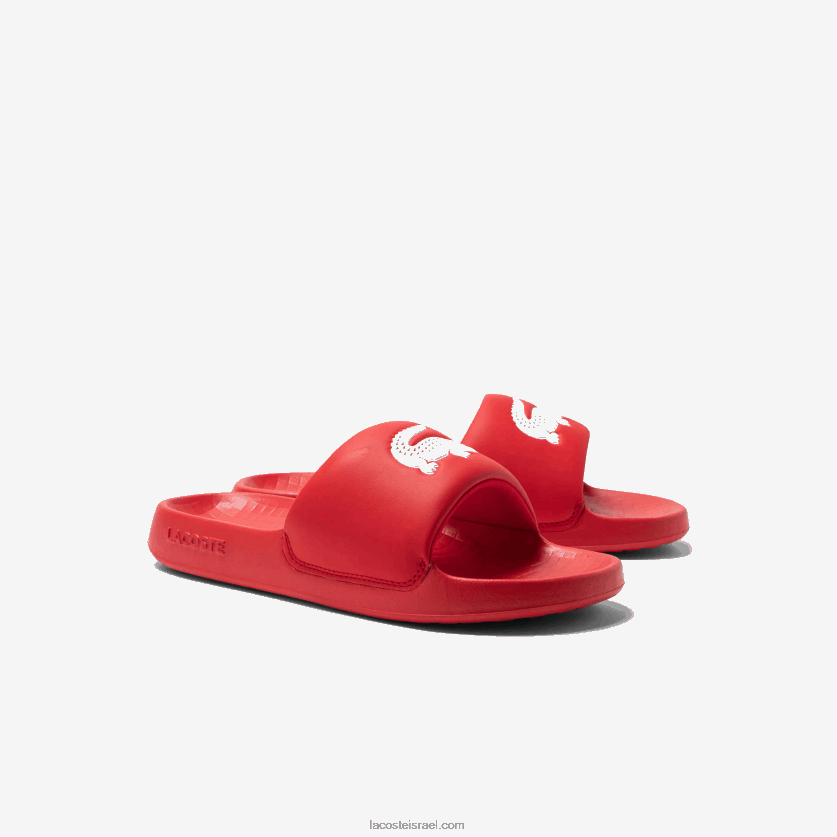 Lacoste שקופיות סינתטיות croco 1.0 DZ4D0D1729 אדום לבן 17k גברים - Image 2