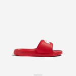 Lacoste שקופיות סינתטיות croco 1.0 DZ4D0D1729 אדום לבן 17k גברים