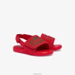 Lacoste שקופיות סינתטיות עם רצועה l.30 DZ4D0D2971 אדום ירוק t2q תינוקות - Image 2