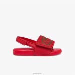Lacoste שקופיות סינתטיות עם רצועה l.30 DZ4D0D2971 אדום ירוק t2q תינוקות