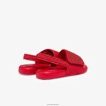 Lacoste שקופיות סינתטיות עם רצועה l.30 DZ4D0D2971 אדום ירוק t2q תינוקות - Image 3