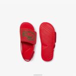 Lacoste שקופיות סינתטיות עם רצועה l.30 DZ4D0D2971 אדום ירוק t2q תינוקות - Image 4