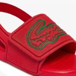 Lacoste שקופיות סינתטיות עם רצועה l.30 DZ4D0D2971 אדום ירוק t2q תינוקות - Image 6