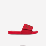 Lacoste שקופיות סינתטיות עם רצועה l.30 DZ4D0D3327 אדום ירוק t2q זוטרים