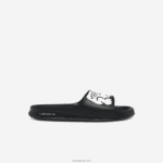 Lacoste שקופיות סינתטיות של קרוקו 2.0 DZ4D0D1754 שחור ולבן 312 גברים