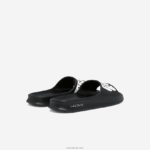 Lacoste שקופיות סינתטיות של קרוקו 2.0 DZ4D0D1754 שחור ולבן 312 גברים - Image 3