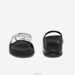 Lacoste שקופיות סינתטיות של קרוקו 2.0 DZ4D0D1754 שחור ולבן 312 גברים - Image 5