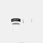 Lacoste שקופיות קרוקו סינתטיות וטקסטיל DZ4D0D2710 לבן & נייבי 042 נשים - Image 4