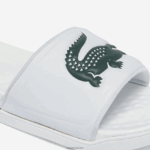 Lacoste שקופיות רצועת לוגו סינטטי croco dualiste DZ4D0D1766 לבן וירוק כהה 1r5 גברים - Image 5