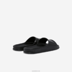 Lacoste שקופיות רצועת לוגו סינטטי קרוקו 2.0 DZ4D0D1831 שחור 02h גברים - Image 2