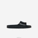 Lacoste שקופיות רצועת לוגו סינטטי קרוקו 2.0 DZ4D0D1831 שחור 02h גברים