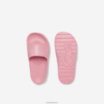 Lacoste שקופיות רצועת לוגו סינטטי קרוקו 2.0 DZ4D0D2733 ורוד 13c נשים - Image 3