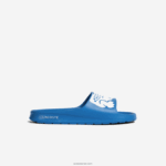 Lacoste שקופיות רצועת לוגו סינטטי קרוקו 2.0 DZ4D0D1897 תכלת לבן 2k7 גברים