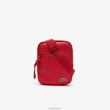 Lacoste שקית קנבס שטוחה קטנה מצופה lcst DZ4D0D2017 rouge 240 280 גברים