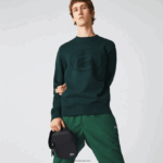 Lacoste שקית קנבס שטוחה קטנה מצופה lcst DZ4D0D2018 שחור 000 גברים