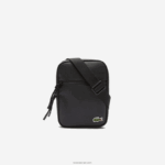 Lacoste שקית קנבס שטוחה קטנה מצופה lcst DZ4D0D2018 שחור 000 גברים - Image 3