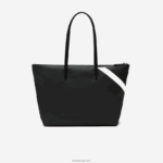Lacoste שקית קניות עם פסים בלוק צבעוני בניגוד DZ4D0D2890 נואר מרינה בלאן K35 נשים - Image 3