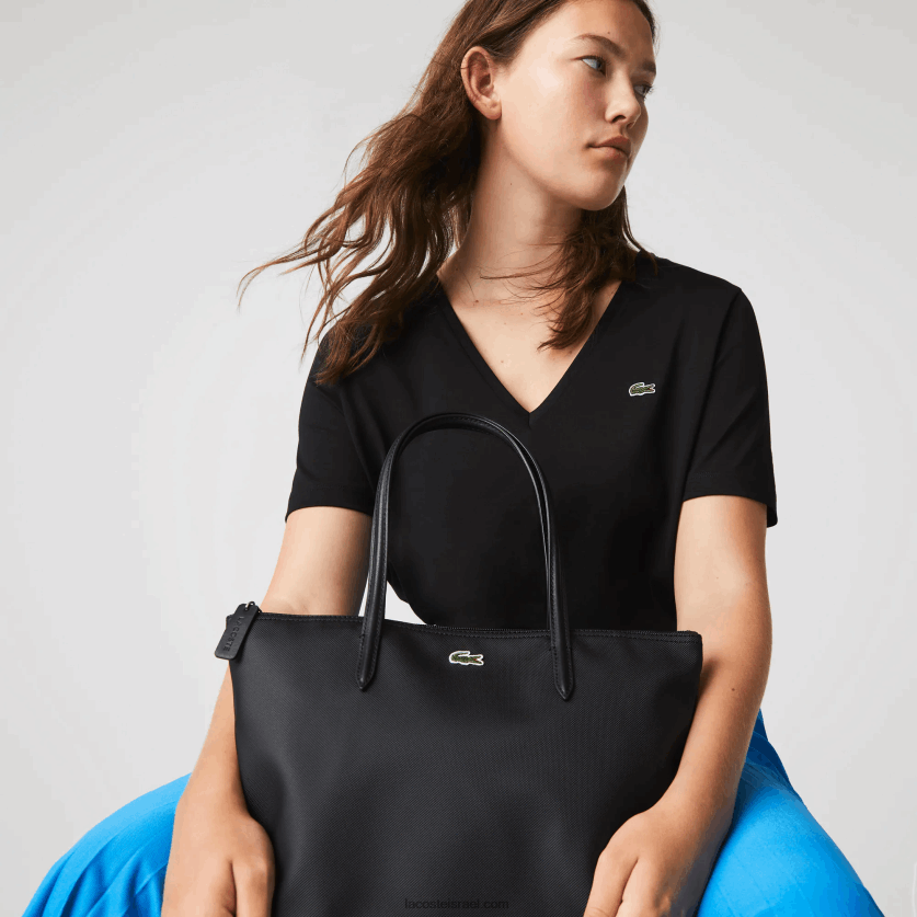 Lacoste שקית רוכסן קטנה קונספט l.12.12 DZ4D0D2804 שחור 000 נשים - Image 1