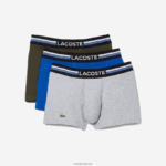 Lacoste תא מטען איקוני בשלושה גוונים בחבילת מותן DZ4D0D1348 אפור סין חאקי ירוק כחול 8wz גברים - Image 4