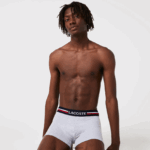 Lacoste תא מטען איקוני בשלושה גוונים בחבילת מותן DZ4D0D1347 כחול כהה אפור סיני אדום w34 גברים - Image 7