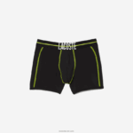 Lacoste תא מטען ג'רסי ללא תפרים DZ4D0D1492 שחור צהוב 9y2 גברים - Image 5