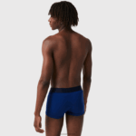 Lacoste תא מטען כותנה מתיחה לא תואם 3 חבילות DZ4D0D1342 לבן אפור סיני כחול כהה שחור גברים - Image 3