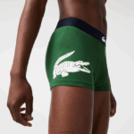 Lacoste תא מטען כותנה מתיחה לא תואם 3 חבילות DZ4D0D1341 ירוק נייבי כחול לבן p52 גברים - Image 4