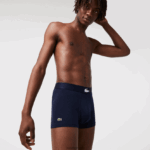 Lacoste תא מטען כותנה מתיחה לא תואם 3 חבילות DZ4D0D1341 ירוק נייבי כחול לבן p52 גברים - Image 7