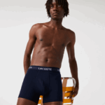 Lacoste תא מטען מיקרופייבר 3 חבילות DZ4D0D1463 ווק כחול כהה גברים - Image 2