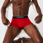 Lacoste תא מכנסיים בוקסר בעיצוב רגיל, חבילה 3 DZ4D0D1327 כחול כהה אפור chine אדום w3t גברים - Image 4