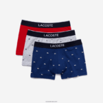 Lacoste תא מכנסיים בוקסר בעיצוב רגיל, חבילה 3 DZ4D0D1327 כחול כהה אפור chine אדום w3t גברים - Image 5