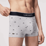 Lacoste תא מכנסיים בוקסר בעיצוב רגיל, חבילה 3 DZ4D0D1327 כחול כהה אפור chine אדום w3t גברים - Image 7