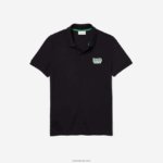 Lacoste תג כותנה פיקה פולו בכושר רגיל DZ4D0D912 כחול כהה hde גברים - Image 4