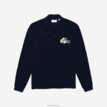 Lacoste תג קומיקס תנין פולו DZ4D0D1261 כחול כהה 166 גברים